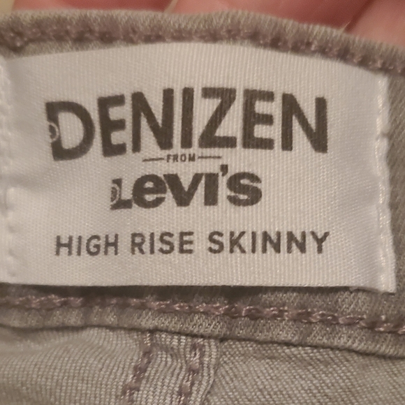 🌕 NWOT Levi's Gray Denizen High Rise Skinny Jeans Size W32 L30 - Picture 7 of 10